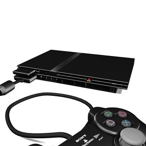 Sony PlayStation 2 3D model - Baixar Electrónica no