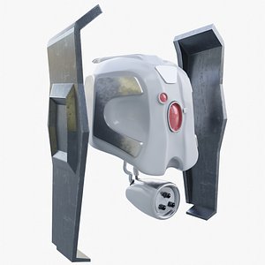 3D futuristic war drone