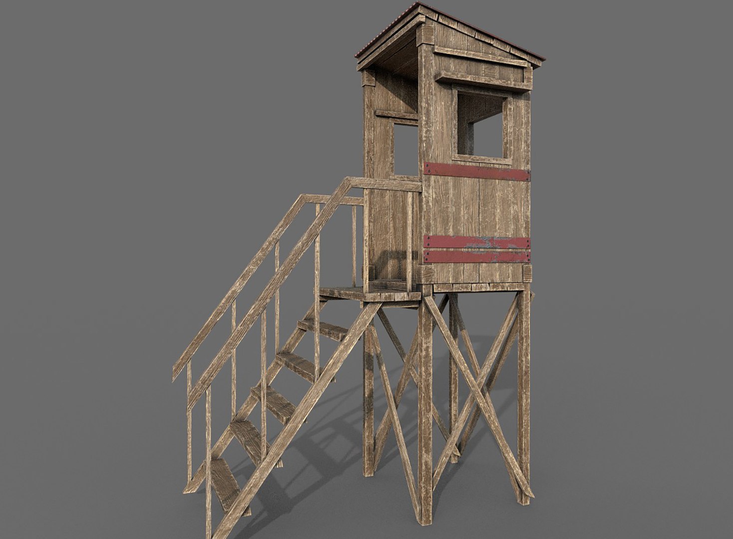 Wooden Guard Tower2 3D Model - TurboSquid 1746714