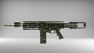 jm-82 assault rifle blackened model