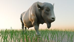 bison animated 3D