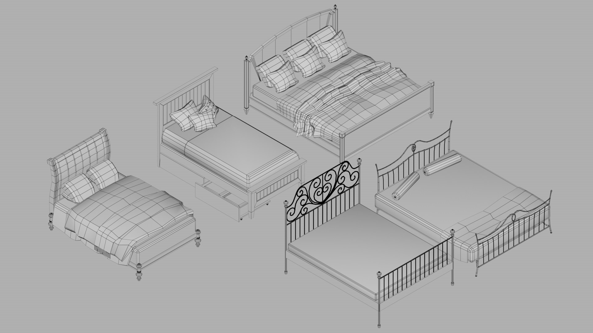 Bed Mega Pack Collection 3D model https://p.turbosquid.com/ts-thumb/iO/FzVncI/EE/07/jpg/1771635932/1920x1080/fit_q87/5cb5853d4df91b5a4cdf835d3789a4ba45492c50/07.jpg