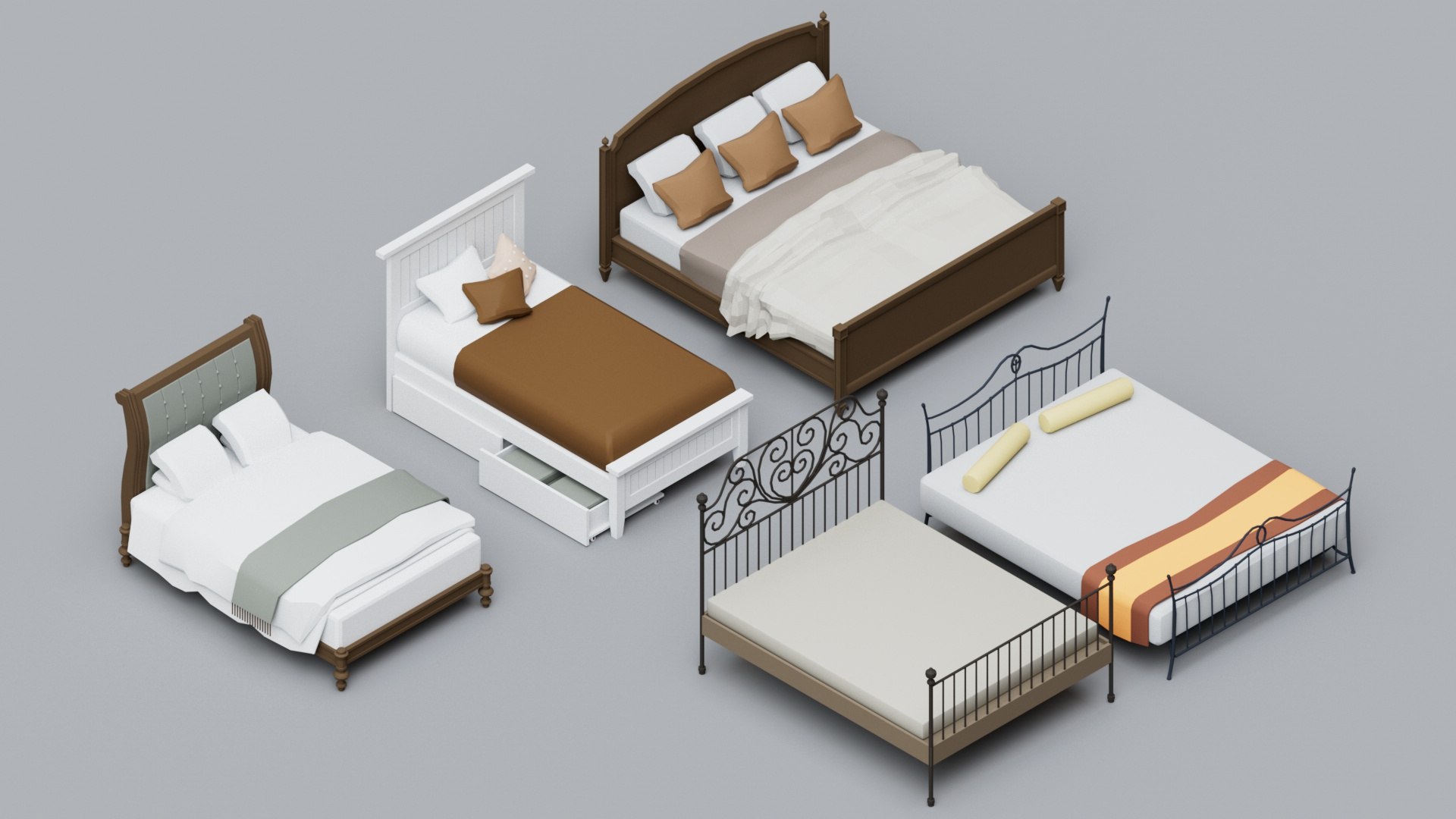 Bed Mega Pack Collection 3D model https://p.turbosquid.com/ts-thumb/iO/FzVncI/YE/06/jpg/1771635931/1920x1080/fit_q87/df6ef904edb895d6197f5d29791ec54bb8f7e6f8/06.jpg