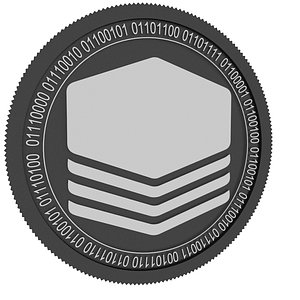 3D block array black coin