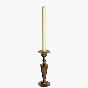 bronze candle holder 3d max