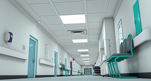 hospital hallway 3D