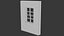 Modulares amerikanisches Haus, Low-Poly 3D-Modell