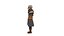 Personaje lowpoly del juego Unity: elfo viejo