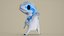 PBR truccato blu del dinosauro del fumetto