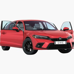 Honda Civic Sedan 2022 Opening doors and trunk