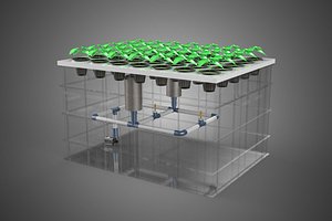 AEROPONIC FARM MISTING CHAMBER NUTRIENT DELIVERY SPRAYER SYSTEM 3D model