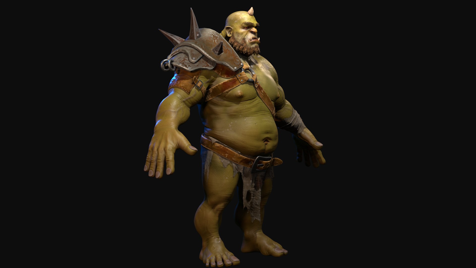 3D Character War Orc Model - TurboSquid 2039240
