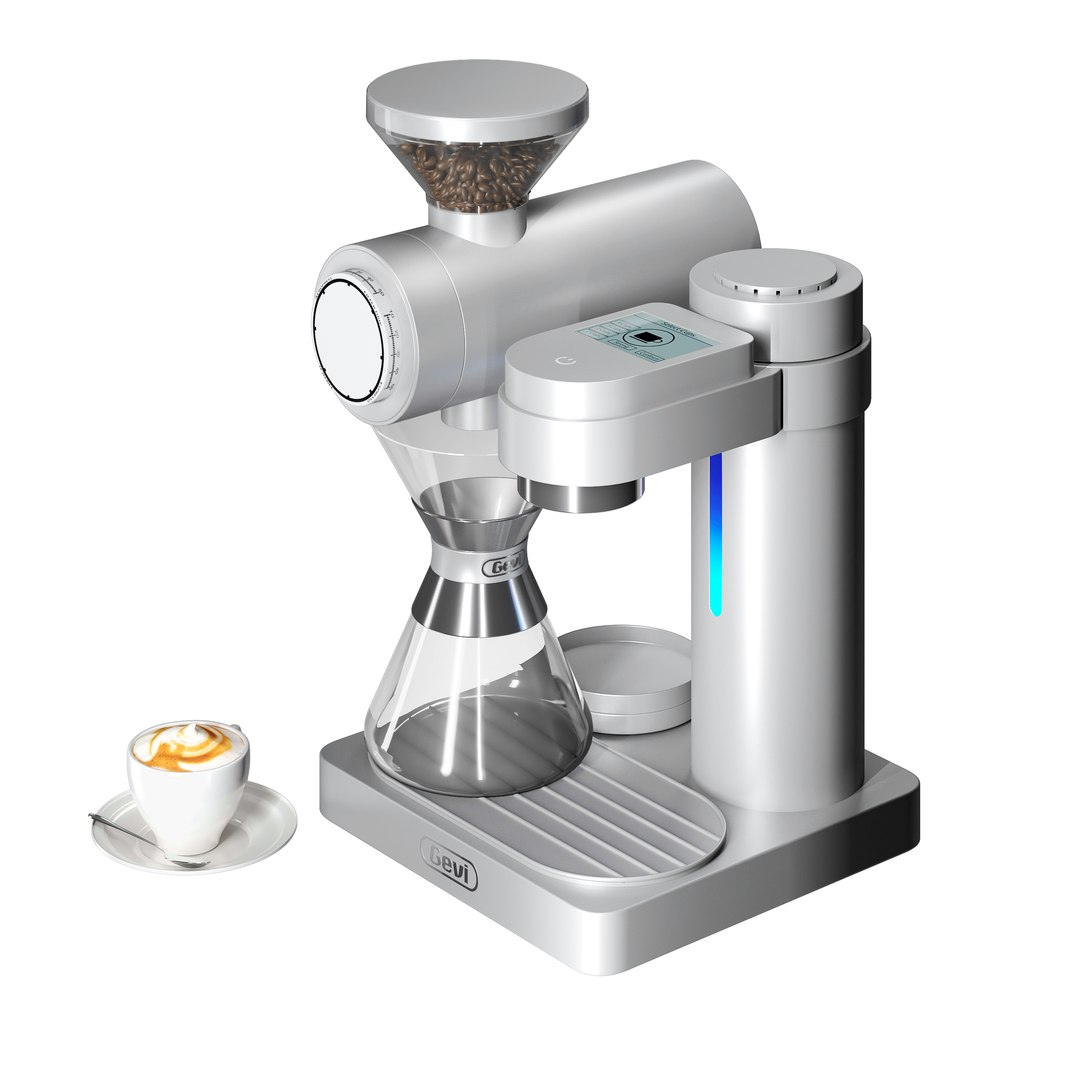 Gevi Smart Pourover Coffee Machine 2 Color Versions 3D TurboSquid