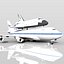 Portaaviones de la NASA con aviones Boeing 747