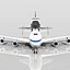 Portaaviones de la NASA con aviones Boeing 747