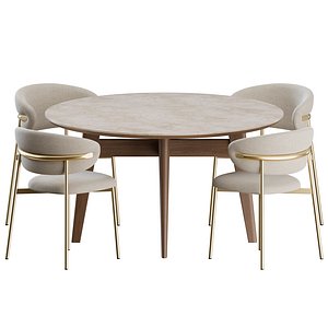 3D Oleandro Dinning Set 03 by Calligaris model
