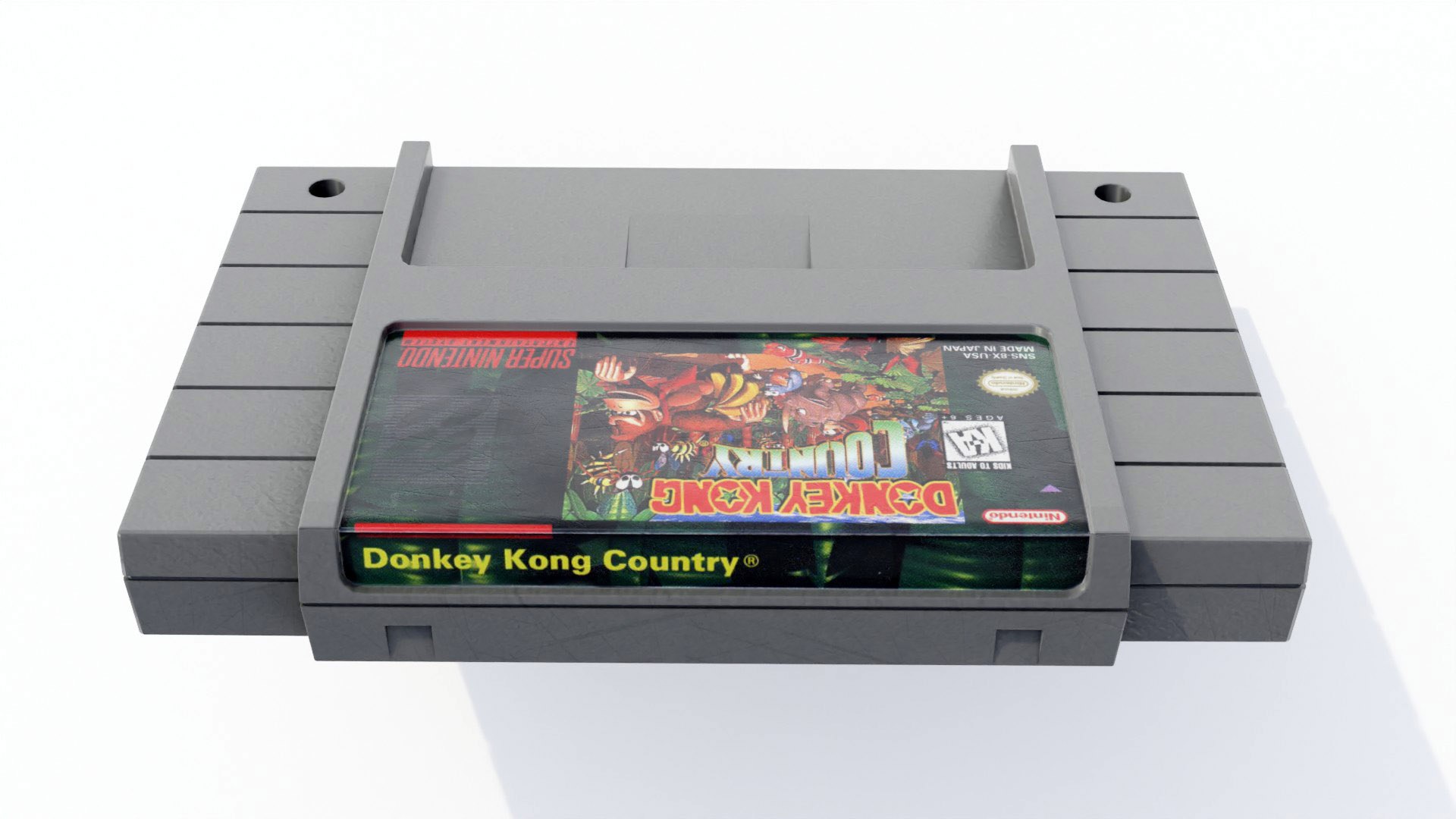 3D Model Super Nintendo Entertainment System SNES Game Pak - TurboSquid ...