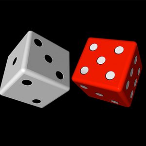 White & Red Dice