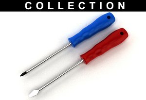 Screwdriver Set 1 - vray materials