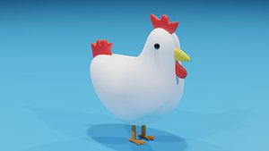 chicken chick cartoon 3D