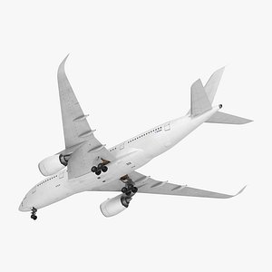 Airbus A350-800 Generic Rigged 3D Model