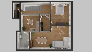 3D Modern Apartment Interior