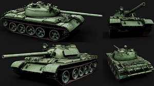 3D coldwar soviet tank T-55 model photogrammetry