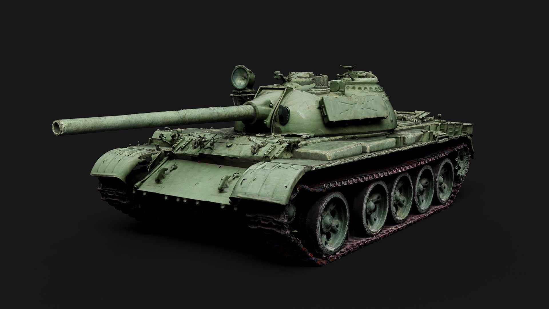 3D Coldwar Soviet Tank T-55 Model Photogrammetry - TurboSquid 2369897