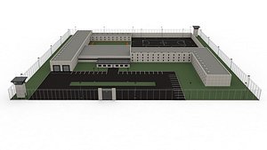 3D High security prison model