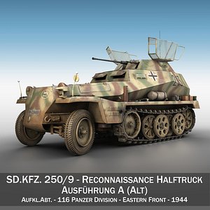 SD.KFZ 250/9 - Reconnaissance Halftruck - 116 PzDiv