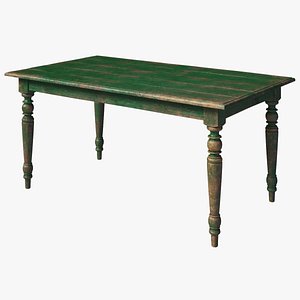3D Dining Table Green