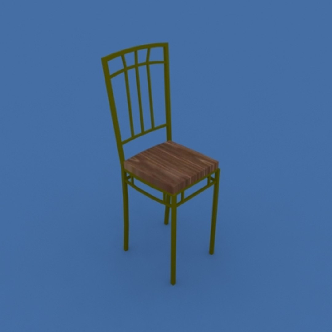 kitchen chair seat 3d model
