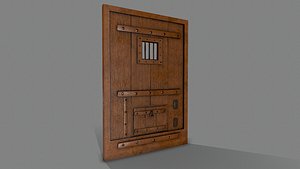 3D Medieval Door-3