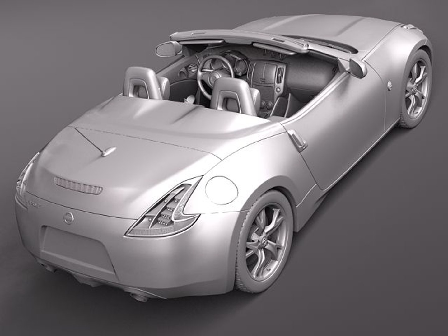 Nissan 370z Roadster 370 3d Model