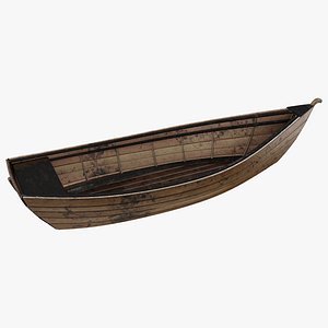 3D Old Row Boat
