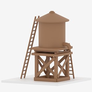 Farm Wooden Water Tower