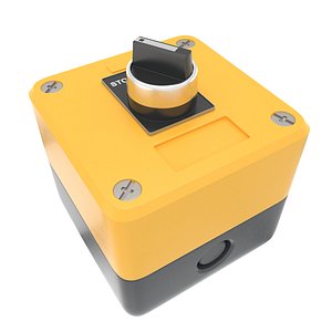 Industrial switch button yellow