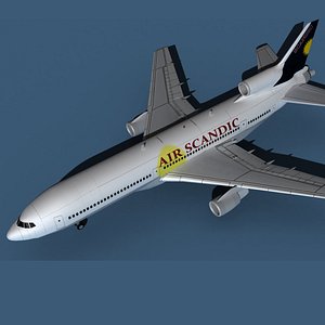 Lockheed L-1011-50 Air Scandic 3D model
