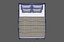 Realistic 3D Modern Bed