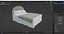 Realistic 3D Modern Bed
