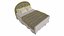 Realistic 3D Modern Bed