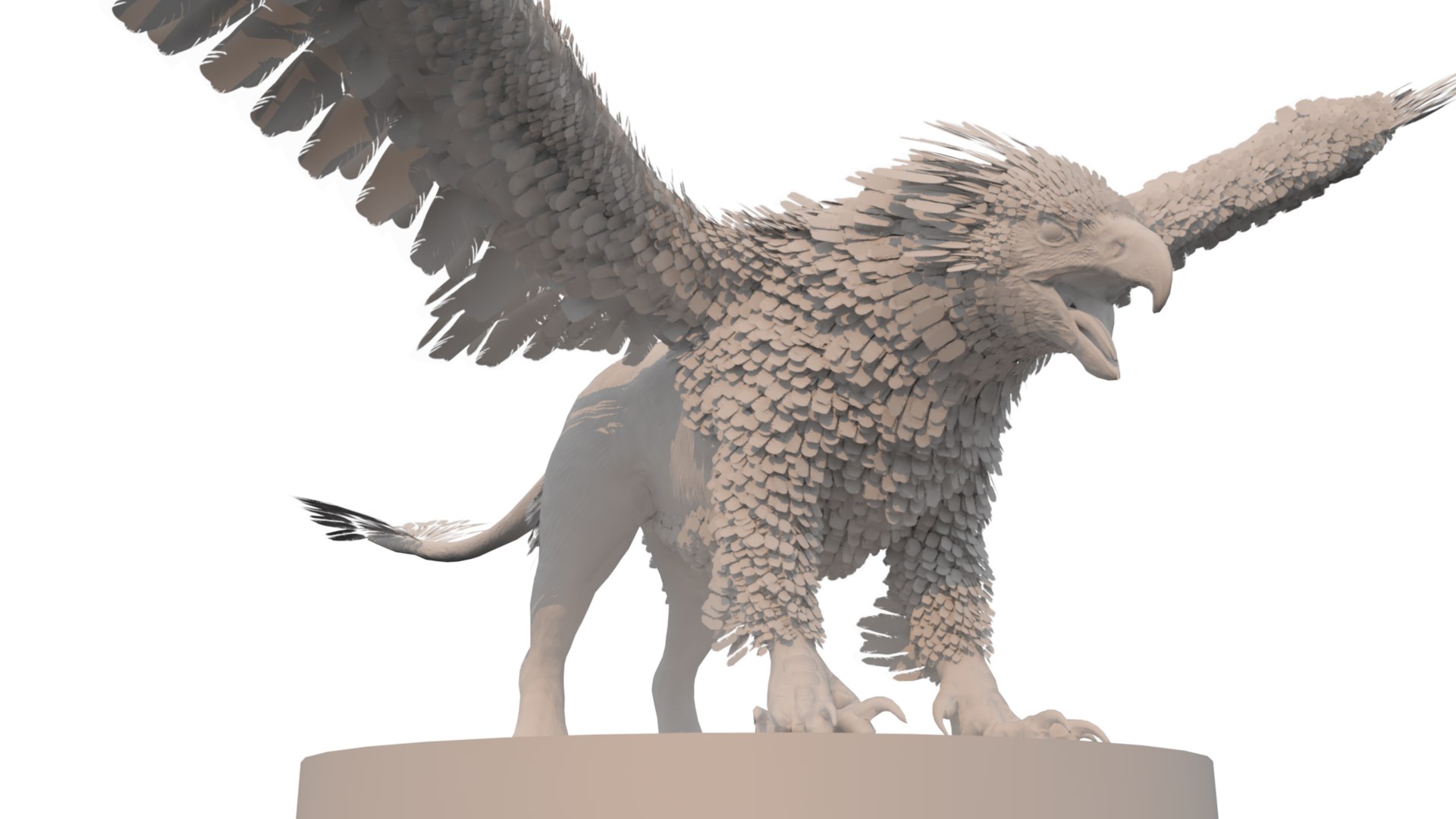 3D Griffin eagle figurine 3D print model - TurboSquid 2160328