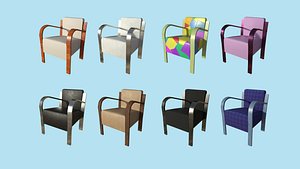 3D model 08 Textures Armchair Collection - Furniture Interior Design