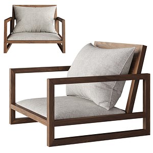 3D Japanese Tatami Zaisu Floor Chair model
