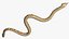 Light Rattlesnake Crawls Animated Rigged for Maya