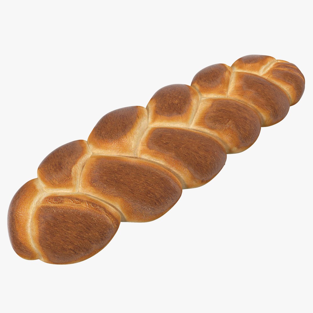 Challah Bread 3D model preview