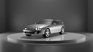 3D Generic lowpoly sport car