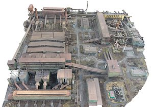 Gigantic Power Plant Mega Factory 3D model