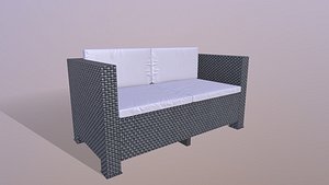 3D Sofa 2 Seater