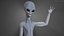 Pose de salutations extraterrestres